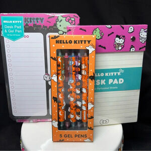 Sanrio Hello Kitty Pink Halloween 3 Piece Stationary -Frankenstien & Mummy Theme